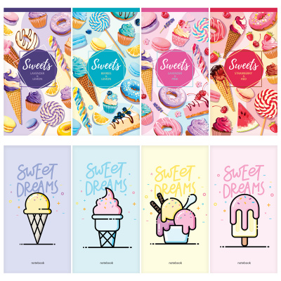 Блокнот А6, 24 листа, в клетку, на скобе "ArtSpace" Food trends. Микс 40824