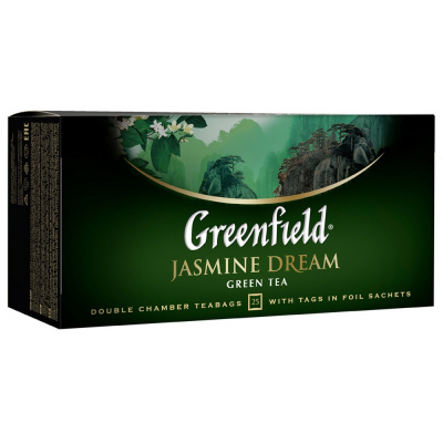 Чай зеленый, пакетированный, 25*1.5гр "Greenfield" Jasmine Dream 03738 