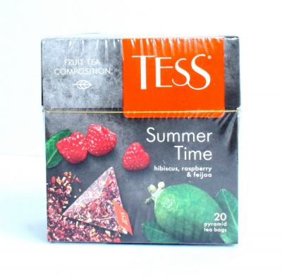 Чай крепкий черный, пакетированный, 20*1,8гр "Tess" Summer time 07897