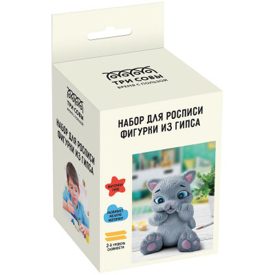 Набор для росписи фигурки "Три совы" Котенок 47807