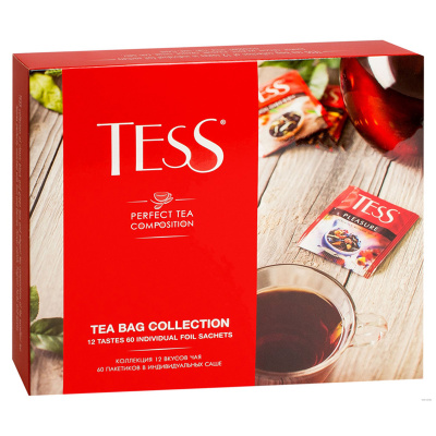 Подарочный набор чая, пакетированный, 100гр "Tess" Collection 11757