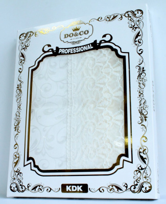 Скатерть текстиль+гепюр, 160*350см, 1шт "KDK" Do&Co Professional 28413