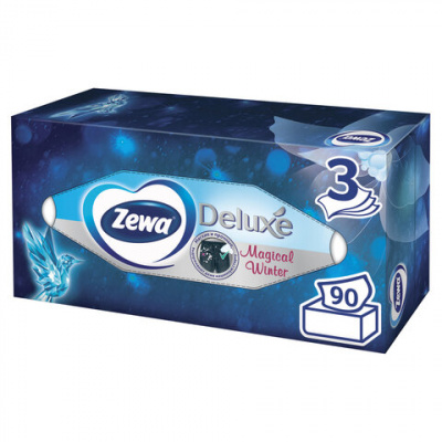 Салфетки бумажные "Zewa" Deluxe, design, 3 слоя, 90шт 28002
