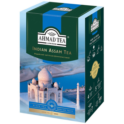 Чай крепкий черный, листовой, 200гр "Ahmad tea" Indian assam tea 16285
