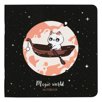 Записная книжка А6+, 40 листов, в клетку, на сшивке "Meshu" Magic world MS_53367