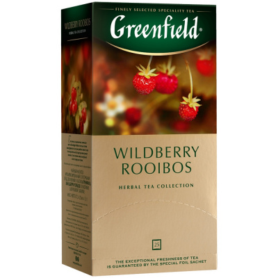 Чай травянной, пакетированный, 25пак.*1,5гр "Greenfield" "Widberry Rooibos" 274737