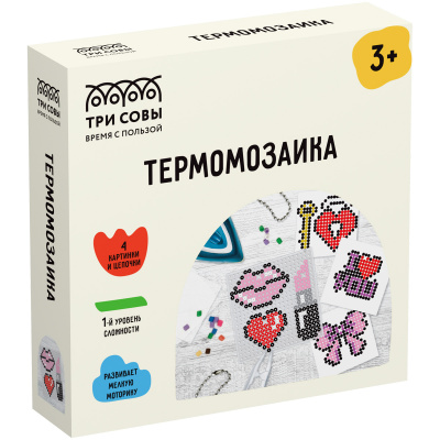Термомозайка алмазная 14*14см "Три совы" Для принцессы ThB_55654