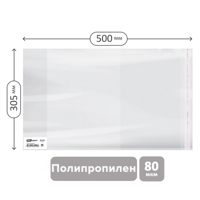 Обложка для журналов и тетрадей А4 305мм*500мм, 110мкр, 1шт "ArtSpace" SPP305.80UST / PP 305.80s
