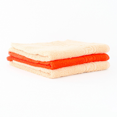 Полотенце для лица, 70*30-40см, цвет ассорти однотонное, 1шт "Cotton towel"  85533