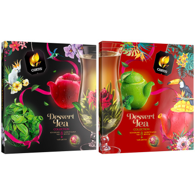 Подарочный набор чая, пакетированный, 58,5гр "Curtis" Dessert-blooming tea collection 50757