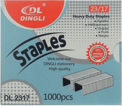 Скобы №23/17 оцинкованные, 1000шт "Dingli" БС DL.2317