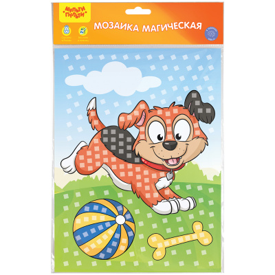Аппликация  магическая 21*29,5см "Мульти-Пульти" Собачка АР_41516