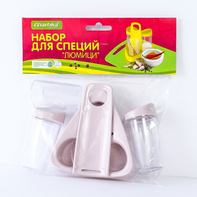 Набор для специй пластиковая "Martika" С586РОЗ