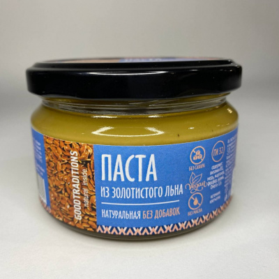 Паста натуральная "Goodtraditions" Из золотистого льна, 1шт, 200гр 608337
