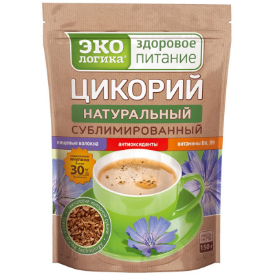 Цикорий, растворимый сублимированный, 150гр "Экологика" 05606