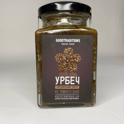 Урбеч "Goodtraditions" Из темного льна, 1шт, 230гр 461592