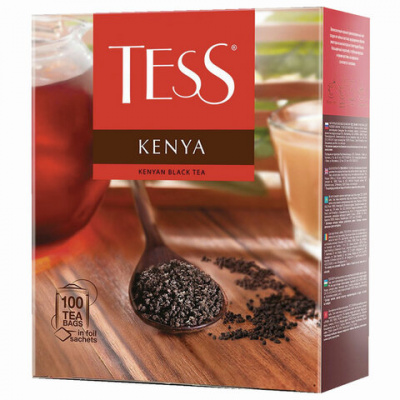 Чай крепкий черный, пакетированный, 100*2гр "Tess" Kenya 12648