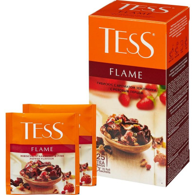 Чай травянной, пакетированный, 25*2гр "Tess" Flame 06517