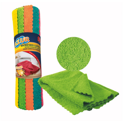 Салфетка для уборки "Azur" Microfiber 30*30см микрофибра, 5шт 2619