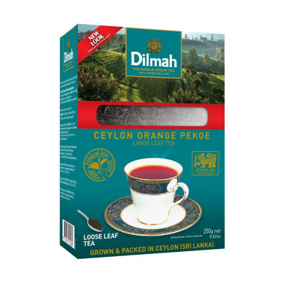 Чай крепкий черный, листовой, 250гр "Dilmah" Ceylon orange pekoe 22282