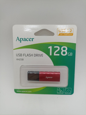 Флеш накопитель 128гб "Apacer" AH25B красный AP128GAH25BR-1