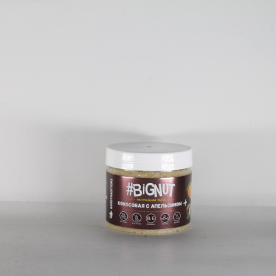 Кокосовая паста "Goodtraditions" #Bignut с апельсином, 1шт, 300гр 65698