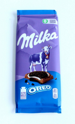 Плитка "Milka" С печеньем Oreo, молочный шоколад, 92гр 32498