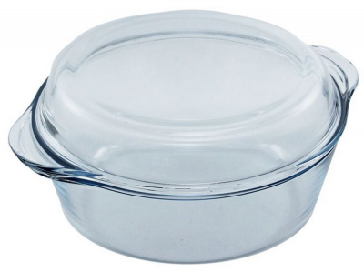 Форма для запекания, стекло, цвет прозрачный, 2л, 1шт "Borcam" Ovenware 92324